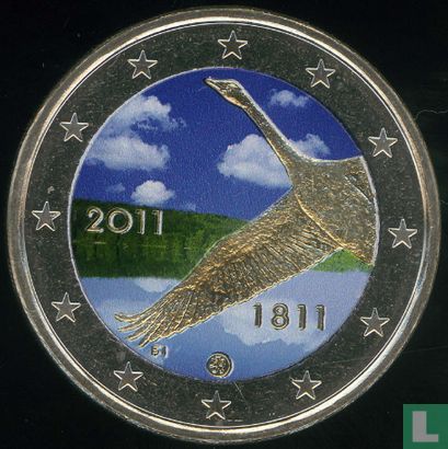 Finland 2 euro 2011 (groene balk) "200 Years of Finland National Bank" - Bild 1