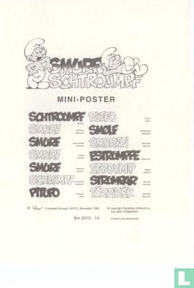 De Smurfen - Mini-poster - Image 2