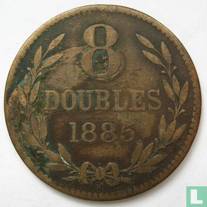 Guernesey 8 doubles 1885 - Image 1