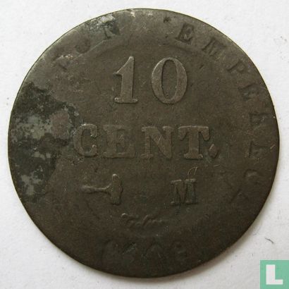 France 10 centimes 1808 (M) - Image 1