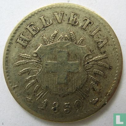 Zwitserland 5 rappen 1850 (BB) - Afbeelding 1
