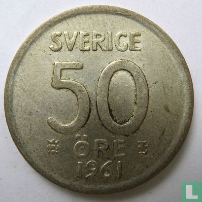 Schweden 50 Öre 1961 - Bild 1