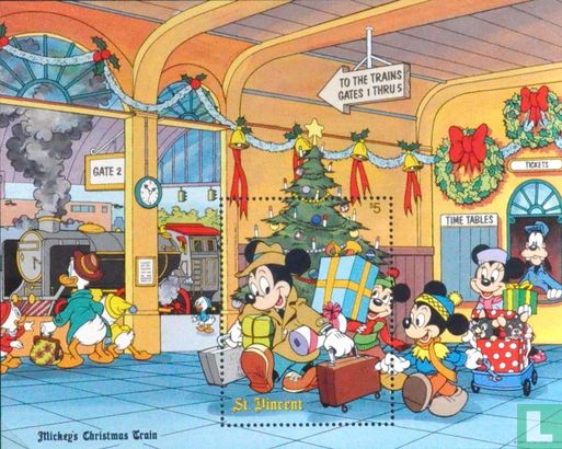 Walt Disney Christmas figures 