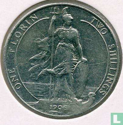 Verenigd Koninkrijk 1 florin 1906 - Afbeelding 1