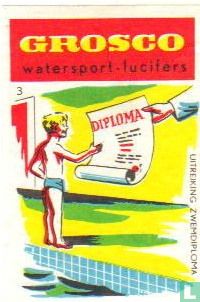 Watersport - uitreiking zwemdiploma