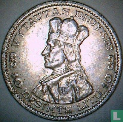 Lithuania 10 litu 1936 - Image 2