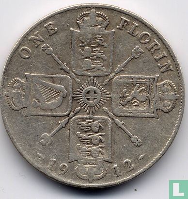 Verenigd Koninkrijk 1 florin 1912 - Afbeelding 1