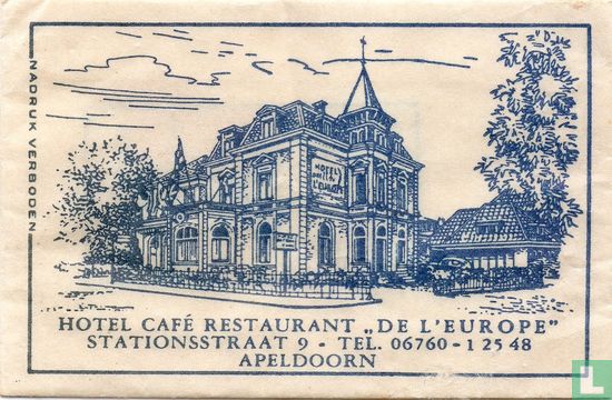 Hotel Café Restaurant "De L' Europe" - Image 1