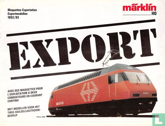 Märklin Export Catalogus 1992/1993 - Bild 1