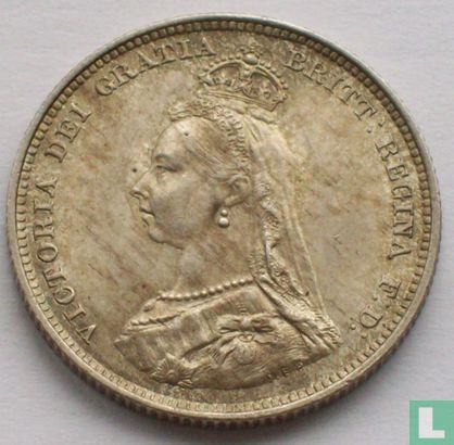 Verenigd Koninkrijk 1 shilling 1887 (type 2) - Afbeelding 2