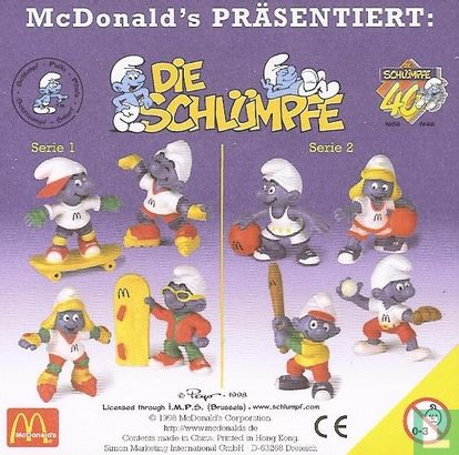 Happy meal 1998: Die Schlumpfe