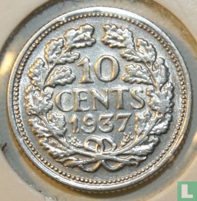 Netherlands 10 cents 1937 - Image 1