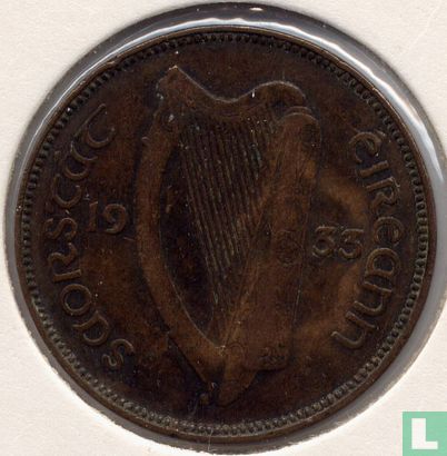 Ierland ½ penny 1933 - Afbeelding 1