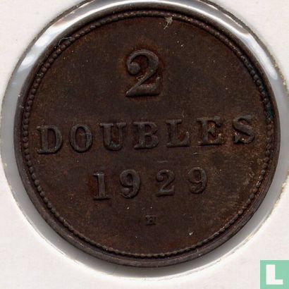 Guernesey 2 doubles 1929 - Image 1