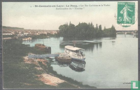 St-Germain-en-Laye - Le Pecq, Les Iles Corbières et le Viaduc Embarcadèr