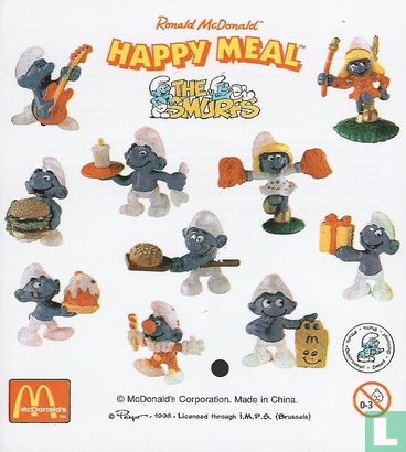 Happy meal 1998: The Smurfs