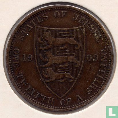 Jersey 1/12 shilling 1909 - Image 1