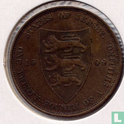 Jersey 1/24 shilling 1909 - Image 1