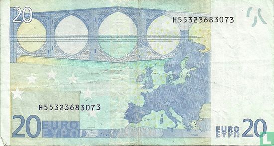 Eurozone 20 Euro H-G-T - Afbeelding 2