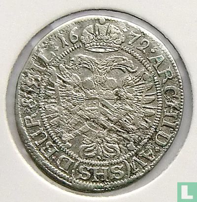 Silezië 6 kreuzer 1672 - Afbeelding 1