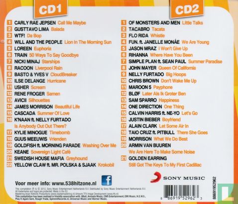 Radio 538 - Hitzone 62 CD 88691952962 (2012) - artists - LastDodo