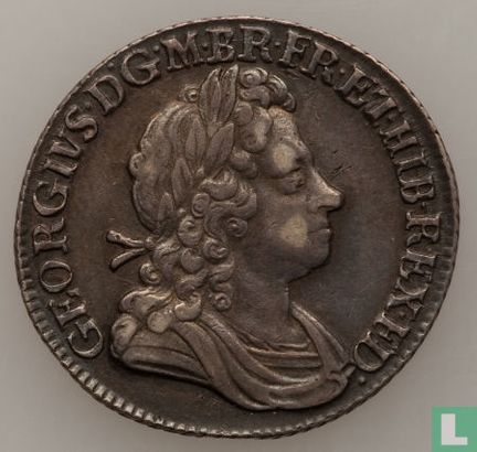 Verenigd Koninkrijk 1 shilling 1723 (type 1 - SS C) - Afbeelding 2