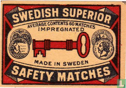 Swedish Superior safety matches