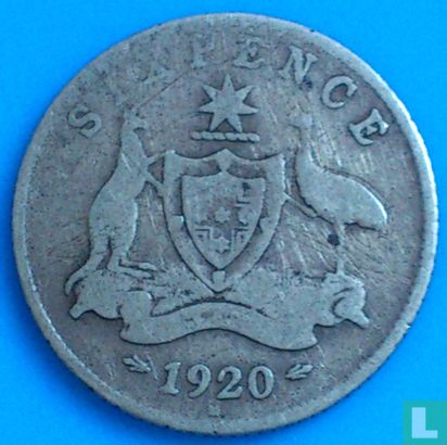 Australië 6 pence 1920 - Afbeelding 1