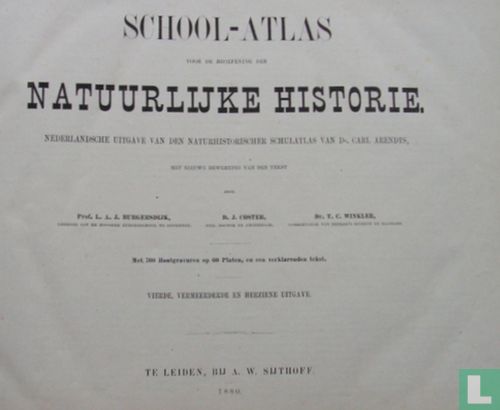 School-atlas voor de beoefening der natuurlijke historie - Afbeelding 3