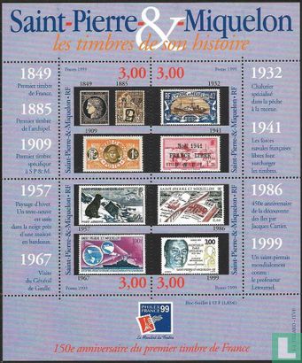 150 years of French stamps 