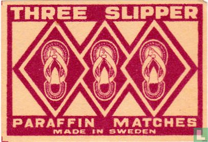 Three Slipper paraffin matches