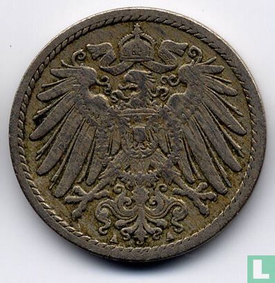 Empire allemand 5 pfennig 1891 (A) - Image 2