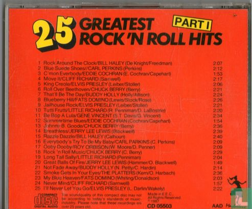 25 Greatest Rock 'n Roll Hits Part 1 - Afbeelding 2