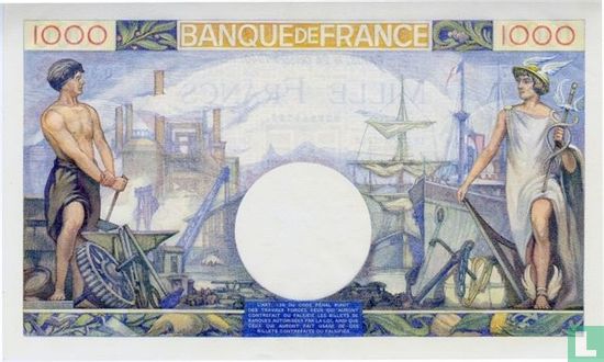1000 Franken in Frankreich  - Bild 2