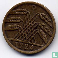 Deutsches Reich 5 Reichspfennig 1924 (D) - Bild 1
