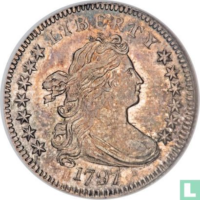 États-Unis 1 dime 1797 (13 étoiles) - Image 1