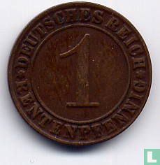 Duitse Rijk 1 rentenpfennig 1923 (J) - Afbeelding 2