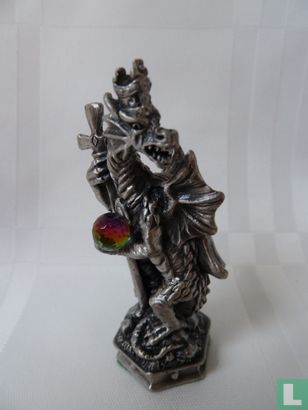FUR-GLOZ - Black Bishop - chess piece (dragon) - Image 1