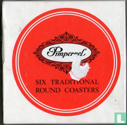 Six traditional round coasters - Image 1