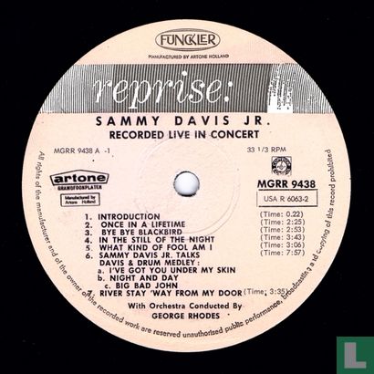Sammy Davis Jr. recorded live in concert - Afbeelding 2