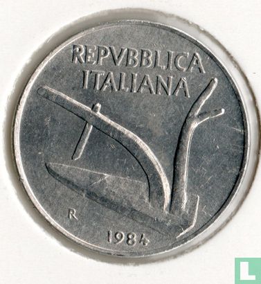 Italien 10 Lire 1984 - Bild 1