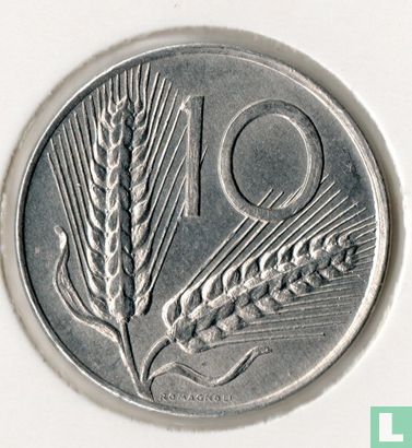 Italien 10 Lire 1984 - Bild 2