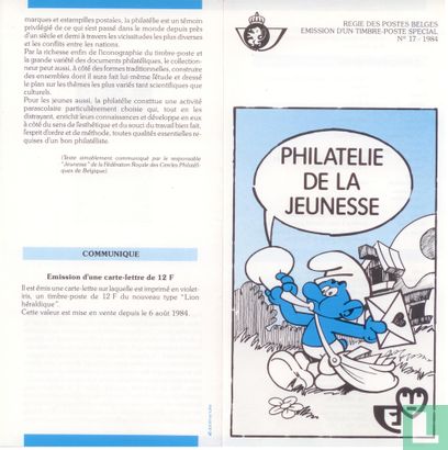 Regie Des Postes Belges - Philatelie de la Jeunesse - Image 1