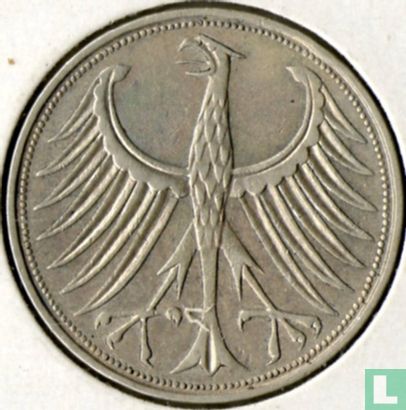 Duitsland 5 mark 1958 (D) - Afbeelding 2
