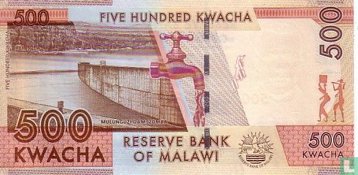 Malawi 500 Kwacha 2012 - Bild 2