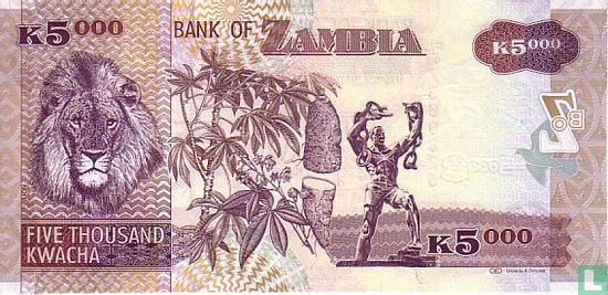Zambia 5.000 Kwacha 2011 - Afbeelding 2