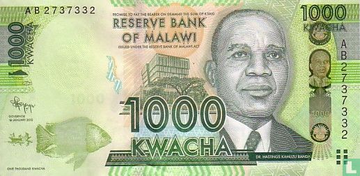 Malawi 1.000 Kwacha 2012 - Afbeelding 1