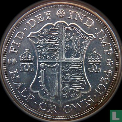 United Kingdom ½ crown 1934 - Image 1