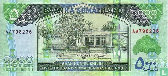 Somaliland 5.000 Shillings 2011 - Afbeelding 1