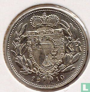Liechtenstein 1 krone 1910 - Image 1